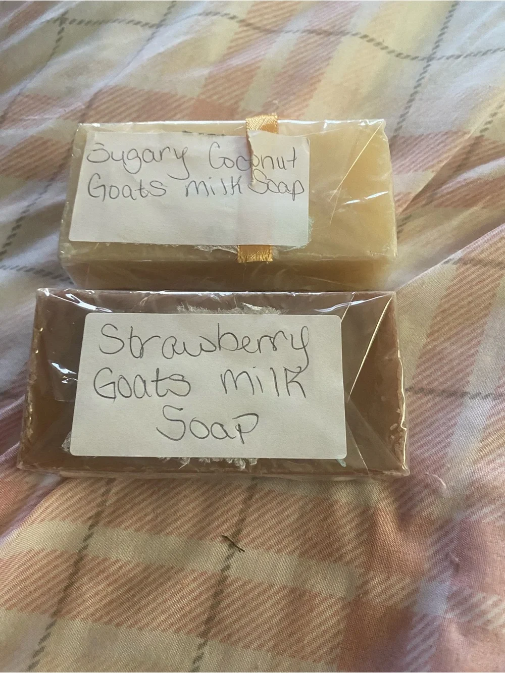 Goat Milk Hand Soap Bar - Cream and Brown - Moisturizing Cleansing Bars